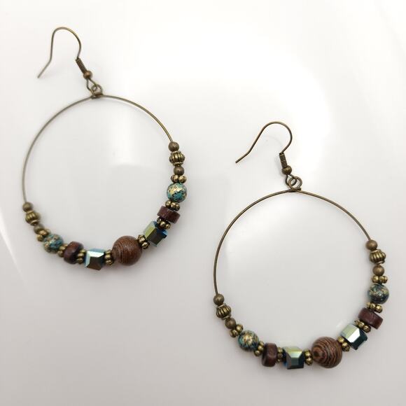 Boho Hoop Earrings - Picture 7 of 7